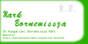 mark bornemissza business card